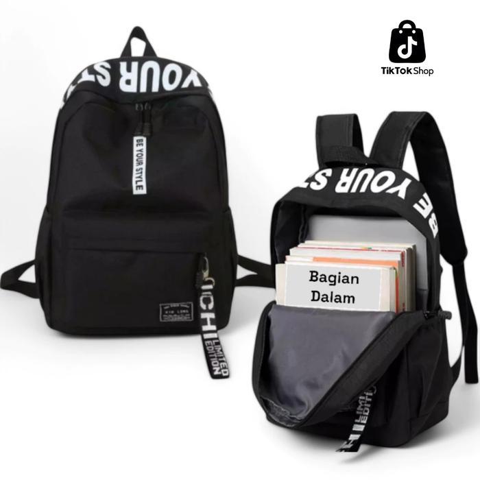 [Beli 1 Dapat 6] Promo Super Hemat 2026 Tas Ransel Promo Bundling Beli 1 Dapat 6 Bahan Kulit Pu