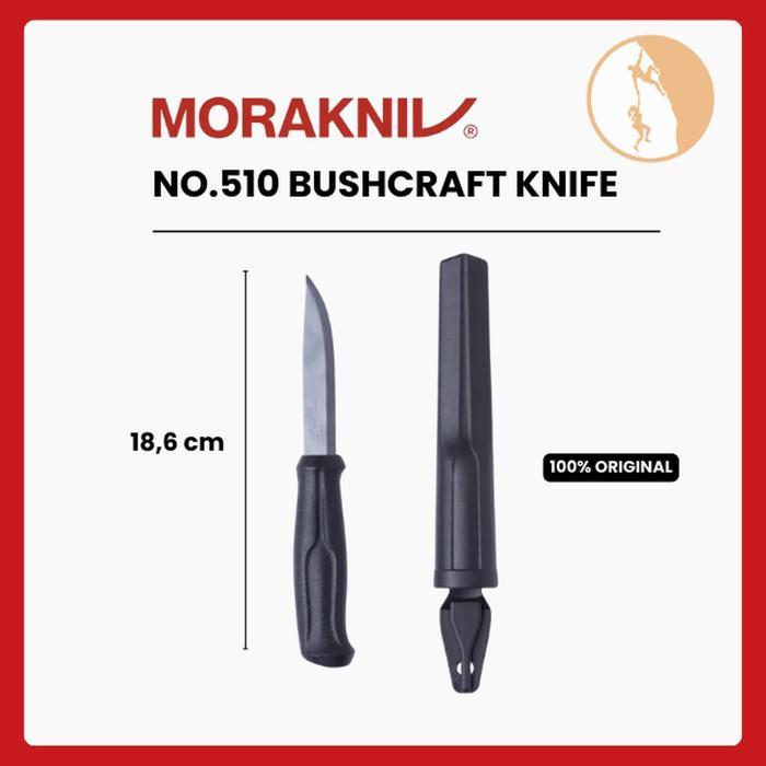 Morakniv Original No.510 - Bilah Carbon Steel / Bushcraft Outdoor Knife