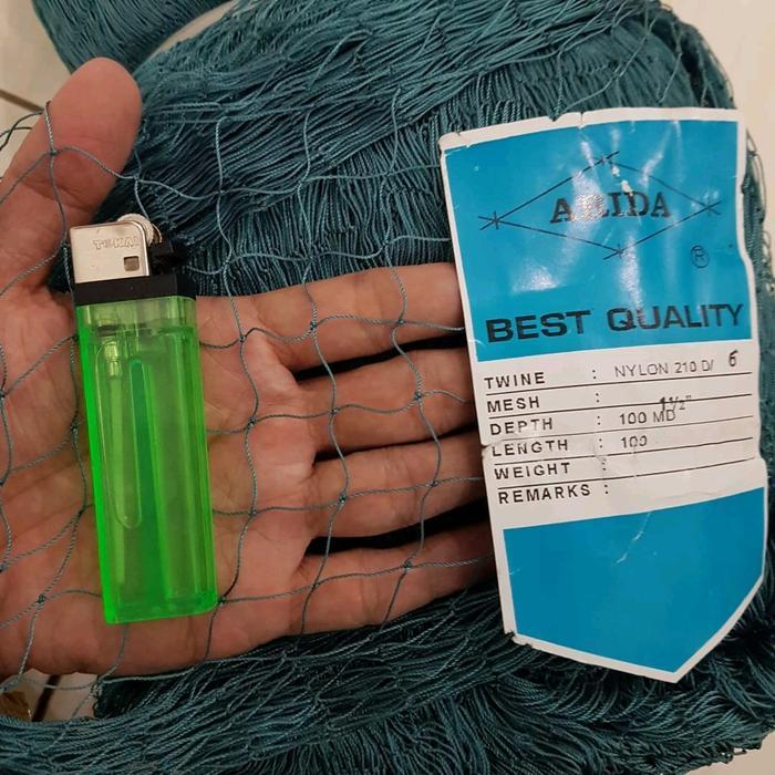 Jaring Anco Nilon Lubang 1.5 Inchi (2Cm X 2Cm) Benang D6 Untuk Mujaer Nila Bandeng Good Quality