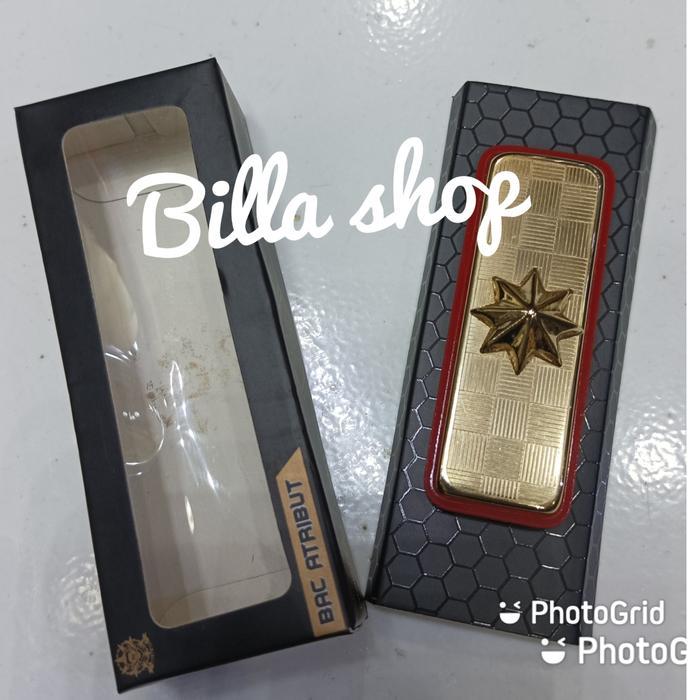 Tanda Jabatan Kerah PNS ASN Esselon 4C Lis Merah