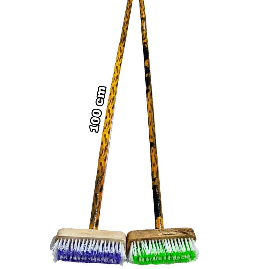 Sikat wc panjang gagang panjang / sikat kamar mandi / sikat gagang kayu / sikat serbaguna / sikat
