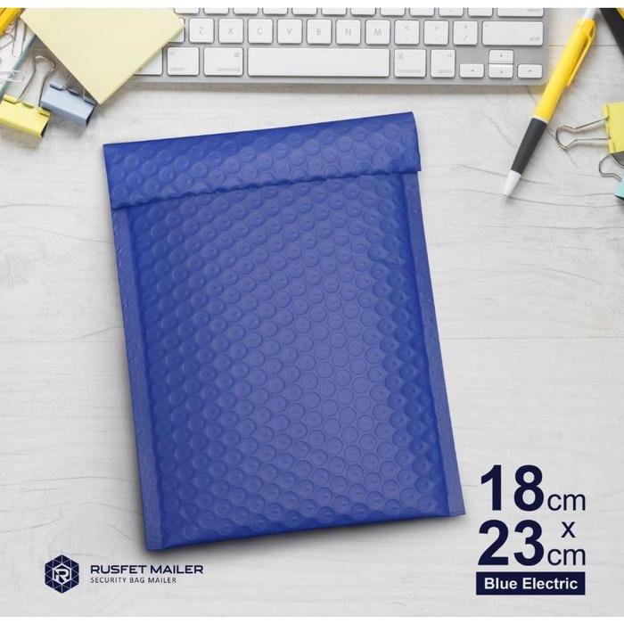 Amplop Bubble Blue Elektrik (Uk : 18 x 23) - Bubble Mailer Rusfet