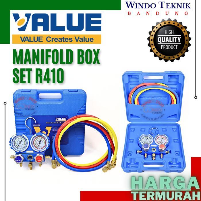 Ready MANIFOLD DOUBLE SET R410 VALUE MANIFOLD DOUBLE R410A VALUE VMG-2-R410A-B / MANIFOLD VALUE R410