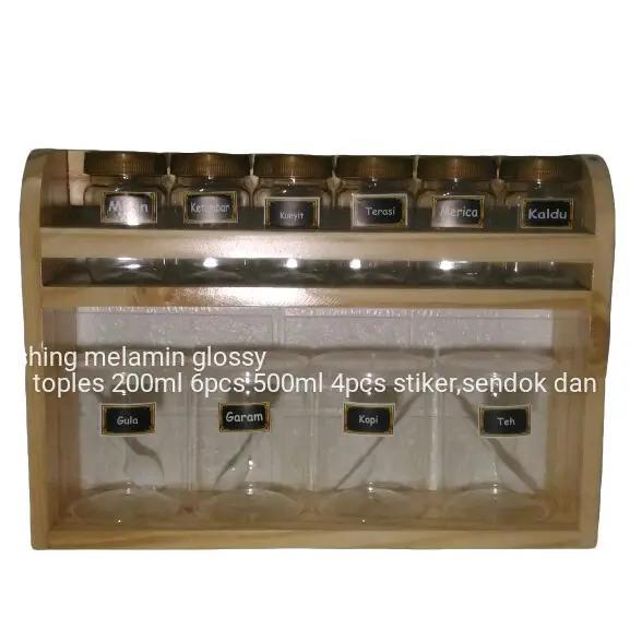 Rak bumbu set toples/rak bumbu dapur/rak bumbu murah/Toples bumbu