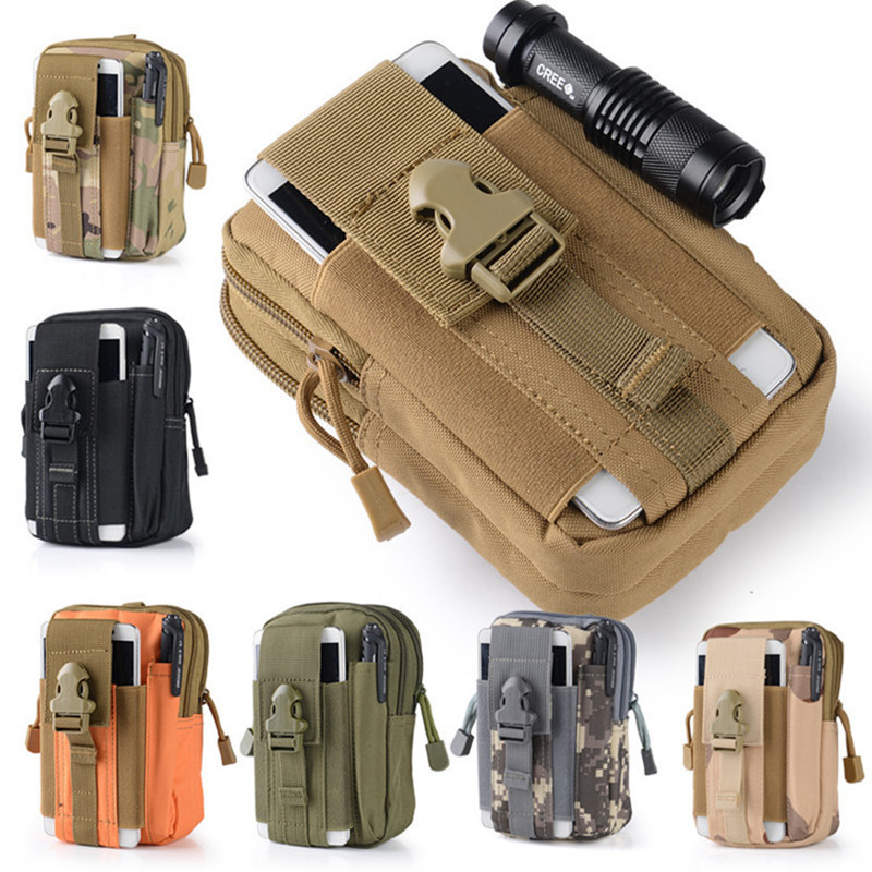 Outdoor Camping Mini Waist Bag A50 Sports Tactical Belt Waist Bag 6inch