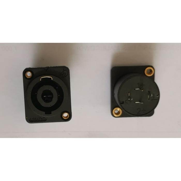 Soket Speakon Neutrik Hitam Drat Gold