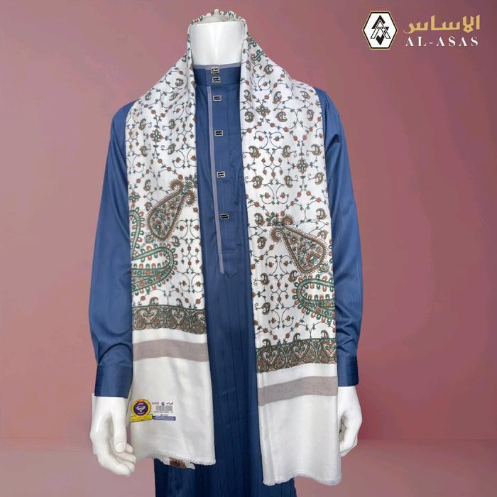 Al Asas Sorban Yaman Ridha Yaman Sorban Almas Print Shawl 217 Terpercaya
