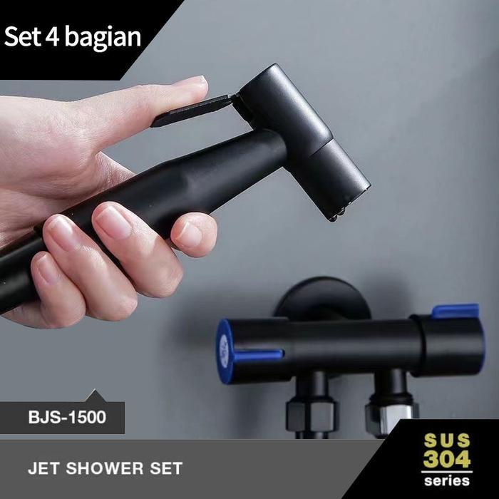 Jet Shower Toilet Bidet Shower Cebok Sower Spray Toilet Spray Bidet Black Bidet Set Spray Semprotan