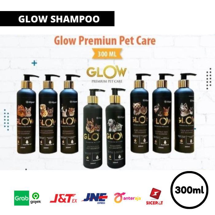 Glow Shampo Premium Pet Care 300Ml/ Shampoo Hewan Anjing Kucing