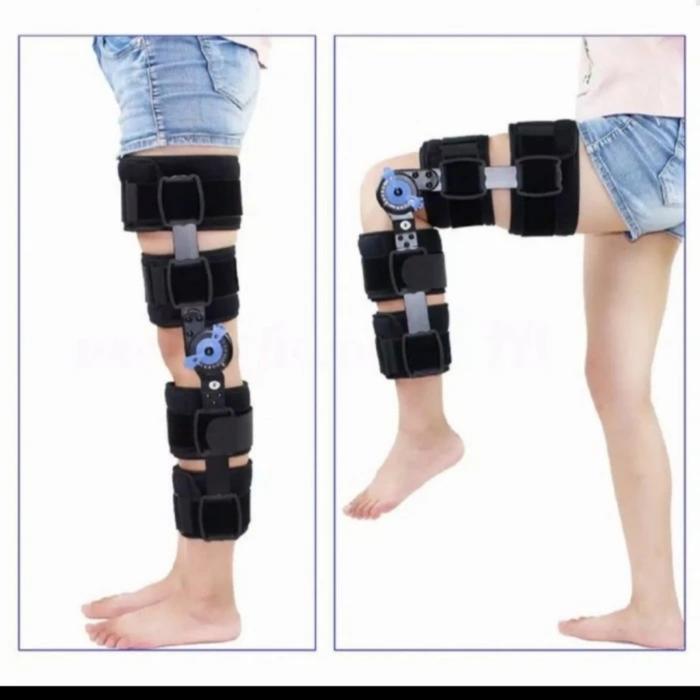 knee brace bracket kaki penyangga lutut post op knee orthosis cedera