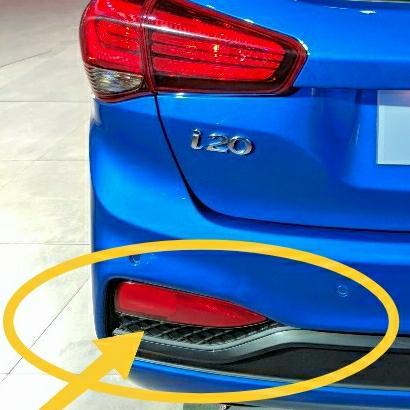 Lampu Reflektor Bemper Belakang Hyundai I20 Facelift