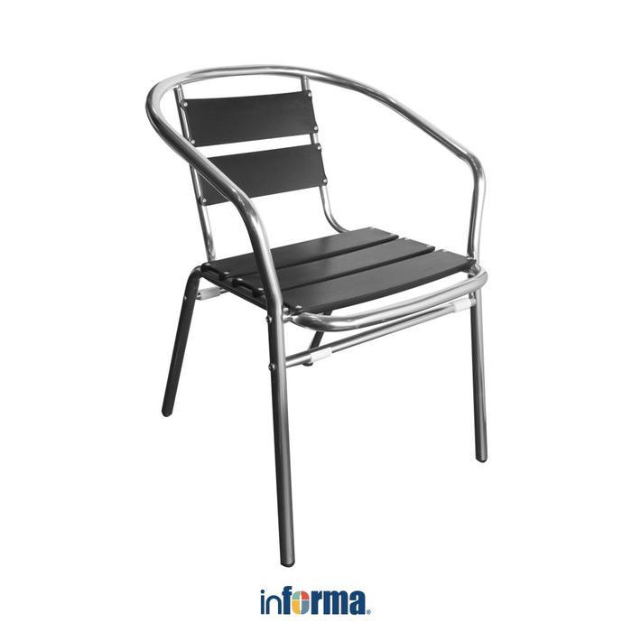 Informa Alba Kursi Teras - Hitam Bangku Santai Tempat Duduk Kursi Cafe Makan Santai