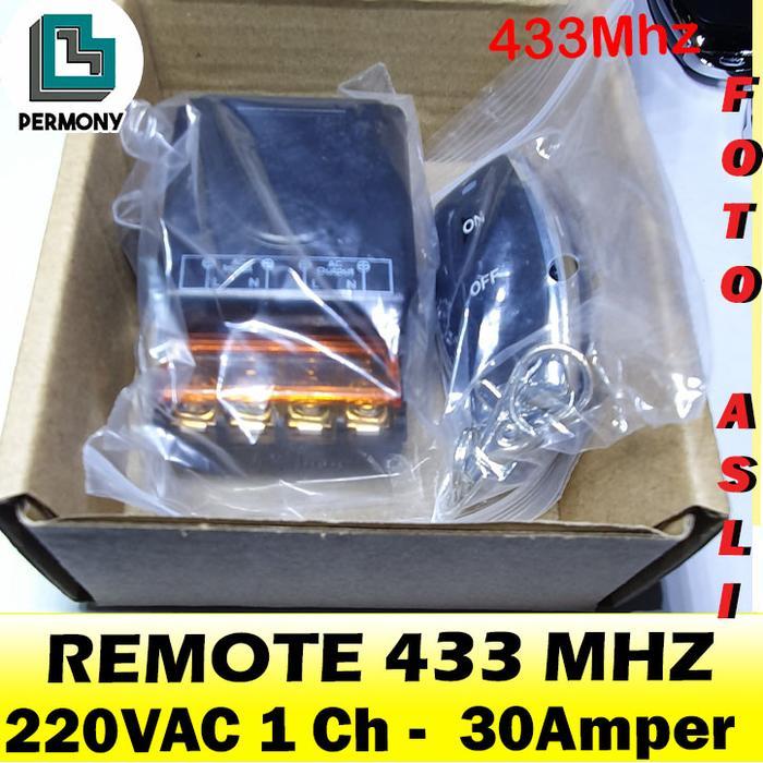 "New" Remote 433Mhz 433 Mhz 1 channel transmitter receiver 1channel 30A 220V