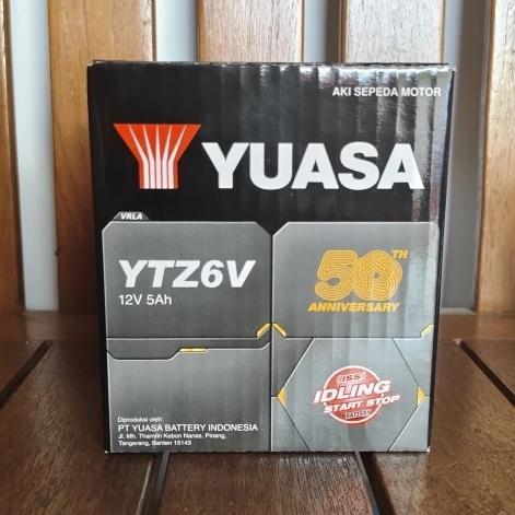 Aki Motor Honda Vario 125 Ytz6V Yuasa Aki Kering