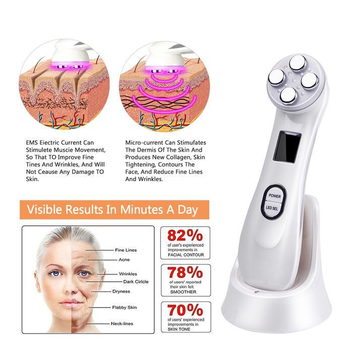 5 In 1 Mesotherapy Electroporation Rf Radio Frequency Facial Beauty