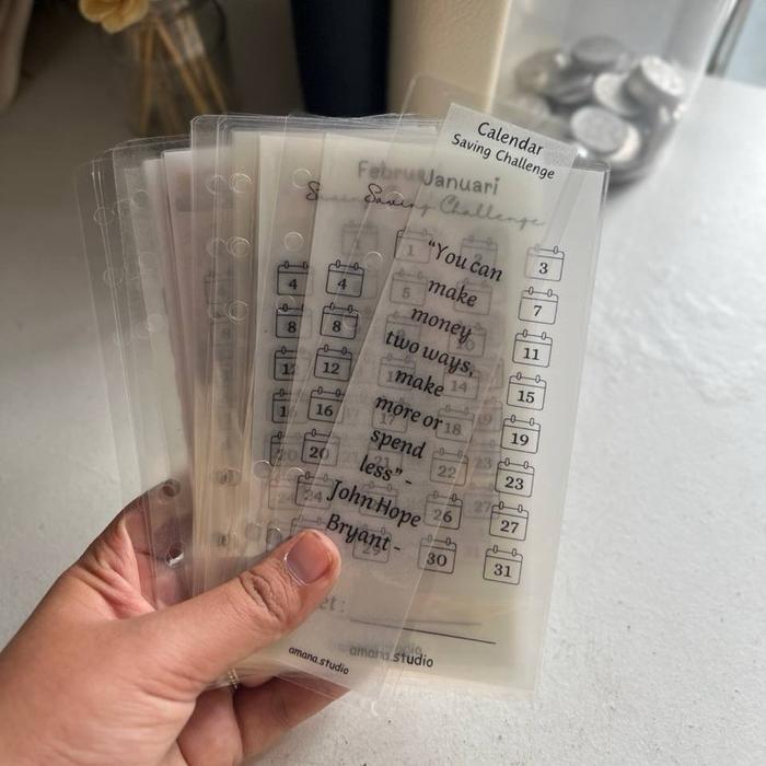 Terlaris Amplop Saving Challenge Kalender Laminating Binder SALE