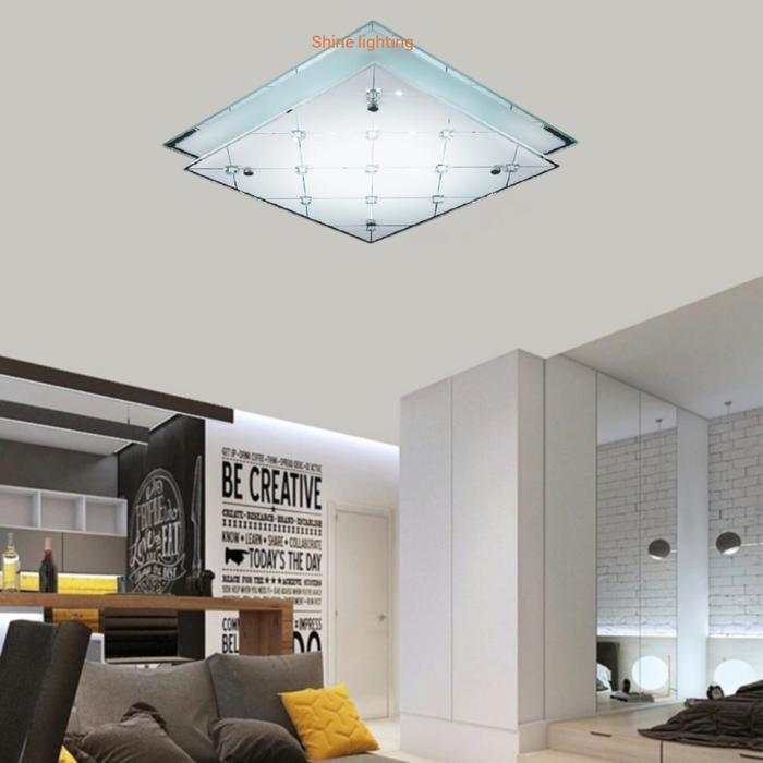 LAMPU PLAFON MINIMALIS KOTAK RUANG TAMU RUANG TIDUR TIPE 0018/42CM