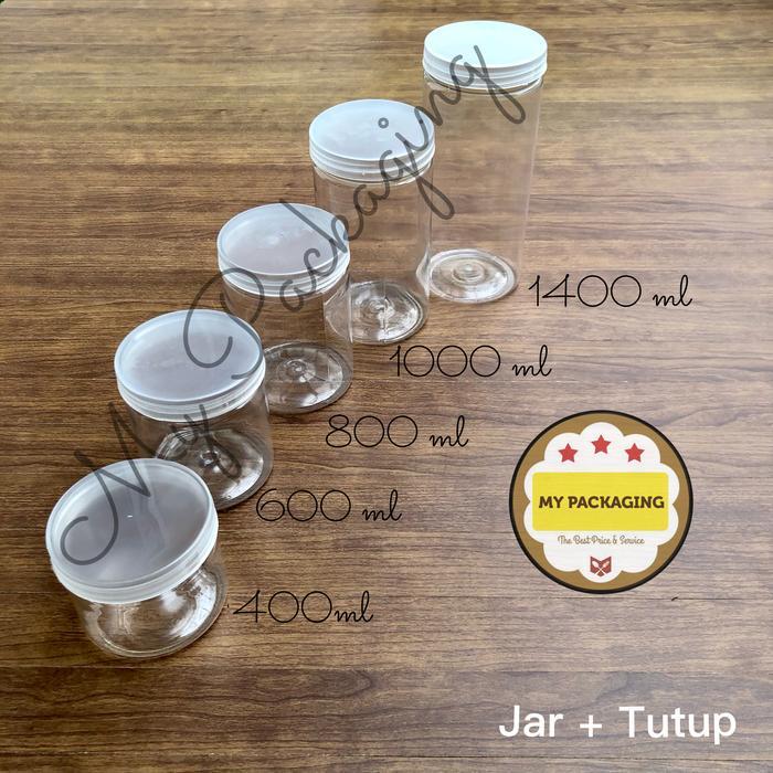 TOPLES TABUNG SILINDER 400ML JAR PLASTIK 400 ML