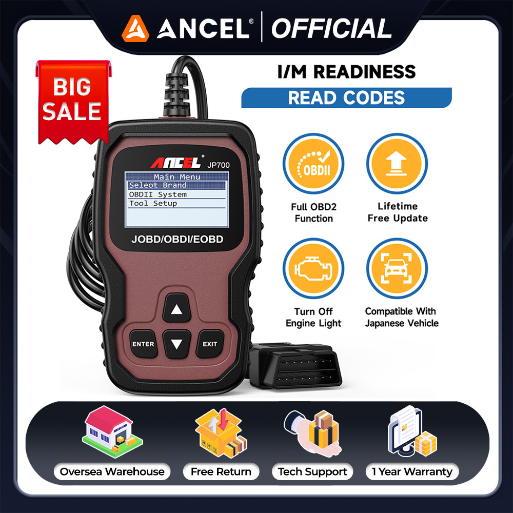 2025 Ancel Jp700 Jobd Obd2 Japanese Car Scanner For Honda Toyota Nissan Mazda Obd2 Diagnostic E