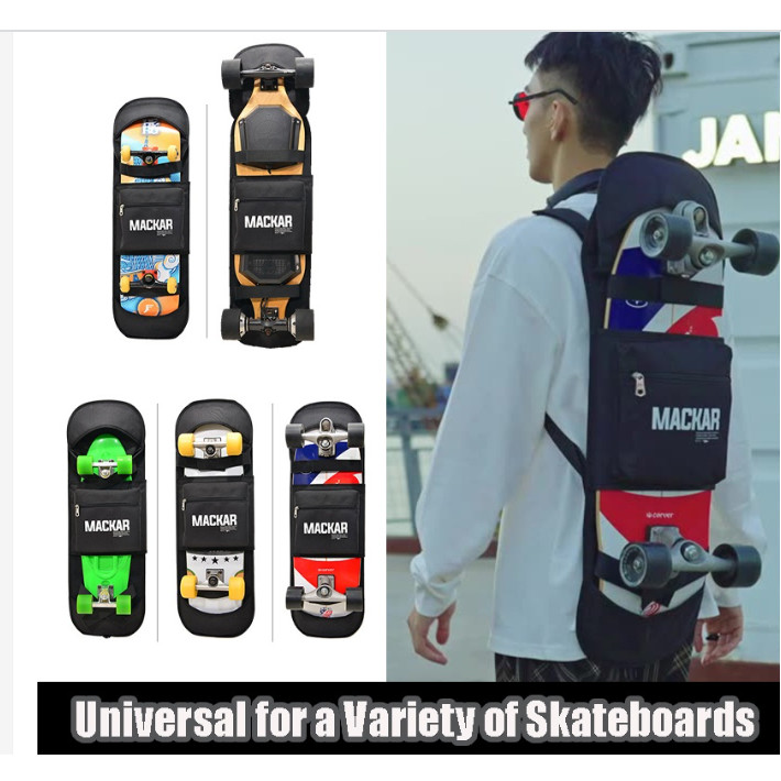 Mackar skateboard bag four wheel electric skateboard double shoulder skateboard bag electric small