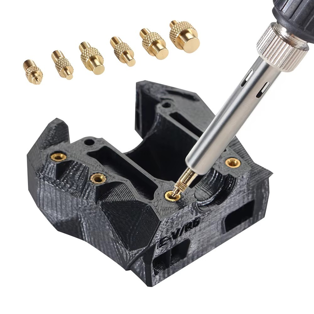 M2 M3 M4 M5 M6 M8 Thread Heat Insert Nut Hot Melt Insert Nut Brass Iron Tip Threaded Insert Heat