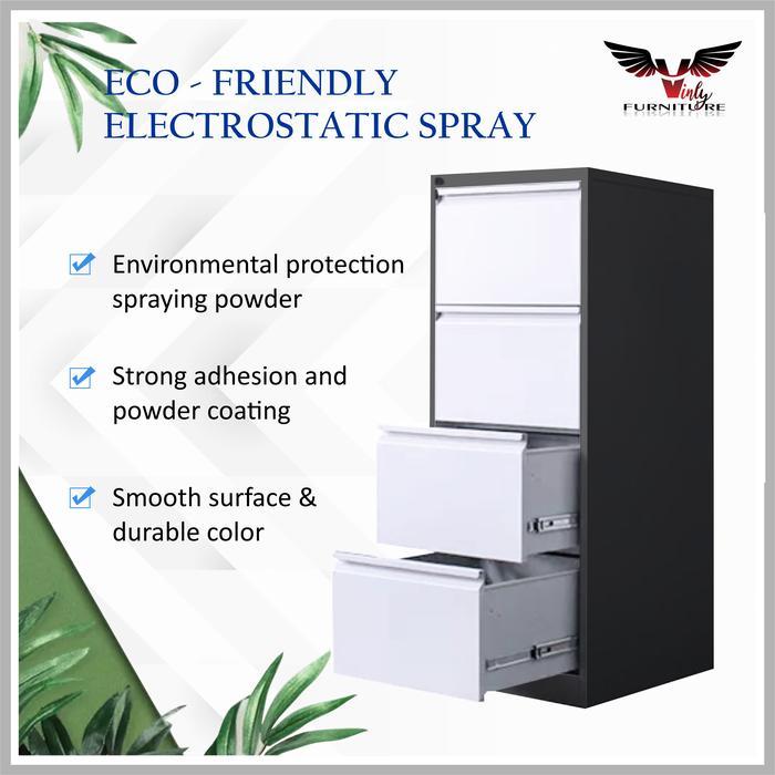 VINLY ATLAS - Laci Arsip Besi / Lemari Arsip 4 Laci