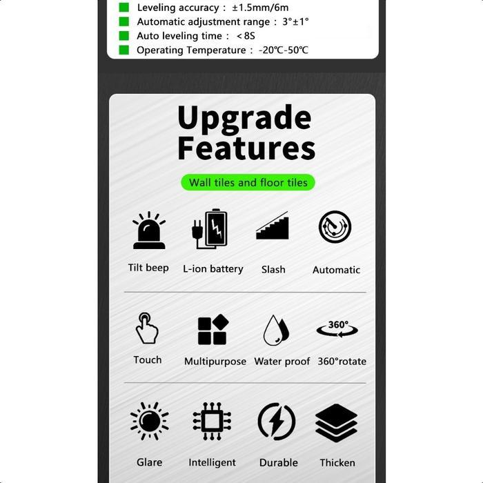Laser Level Bangunan Waterpass Laser Multifungsi Meteran Laser Level Hilda 4D 8Line/12Line/16Line