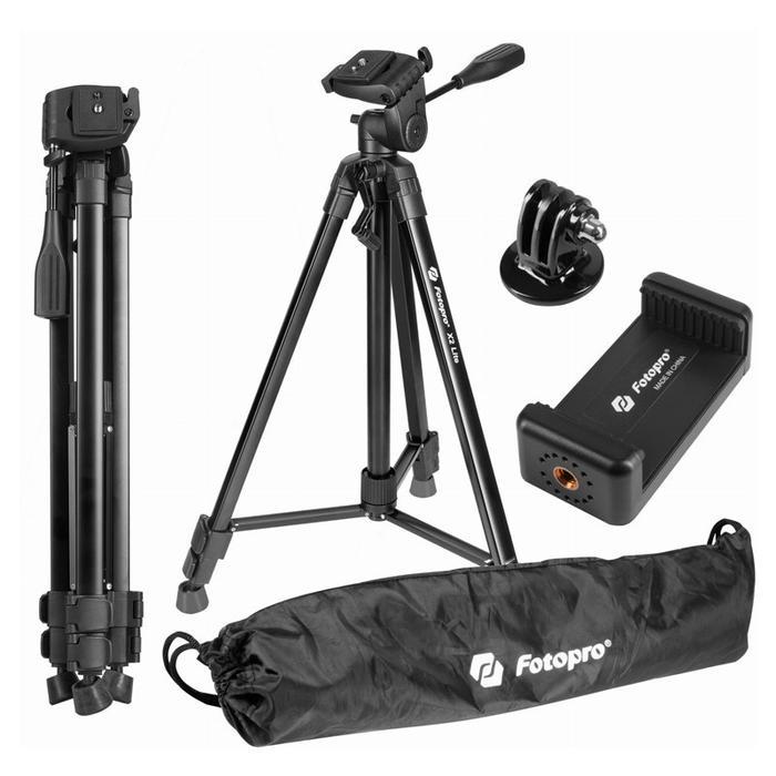 Fotopro X2 Lite Aluminium Tripod Kamera Smartphone Action Cam Tripod HP Garansi Resmi