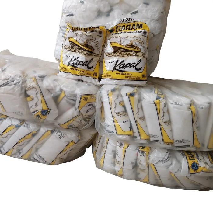 Garam Cap Kapal 1 Bal Isi 20 Pcs Kemasan 250 Gram Salt - Asin