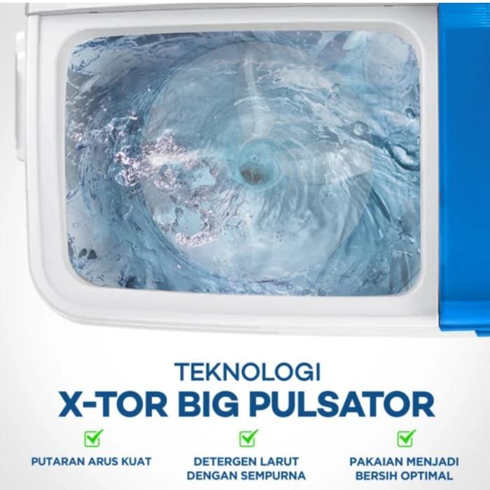 MESIN CUCI 2 TABUNG SANKEN TWIN TUB 8KG TW8663 TW 8663 TW8663 8 kg