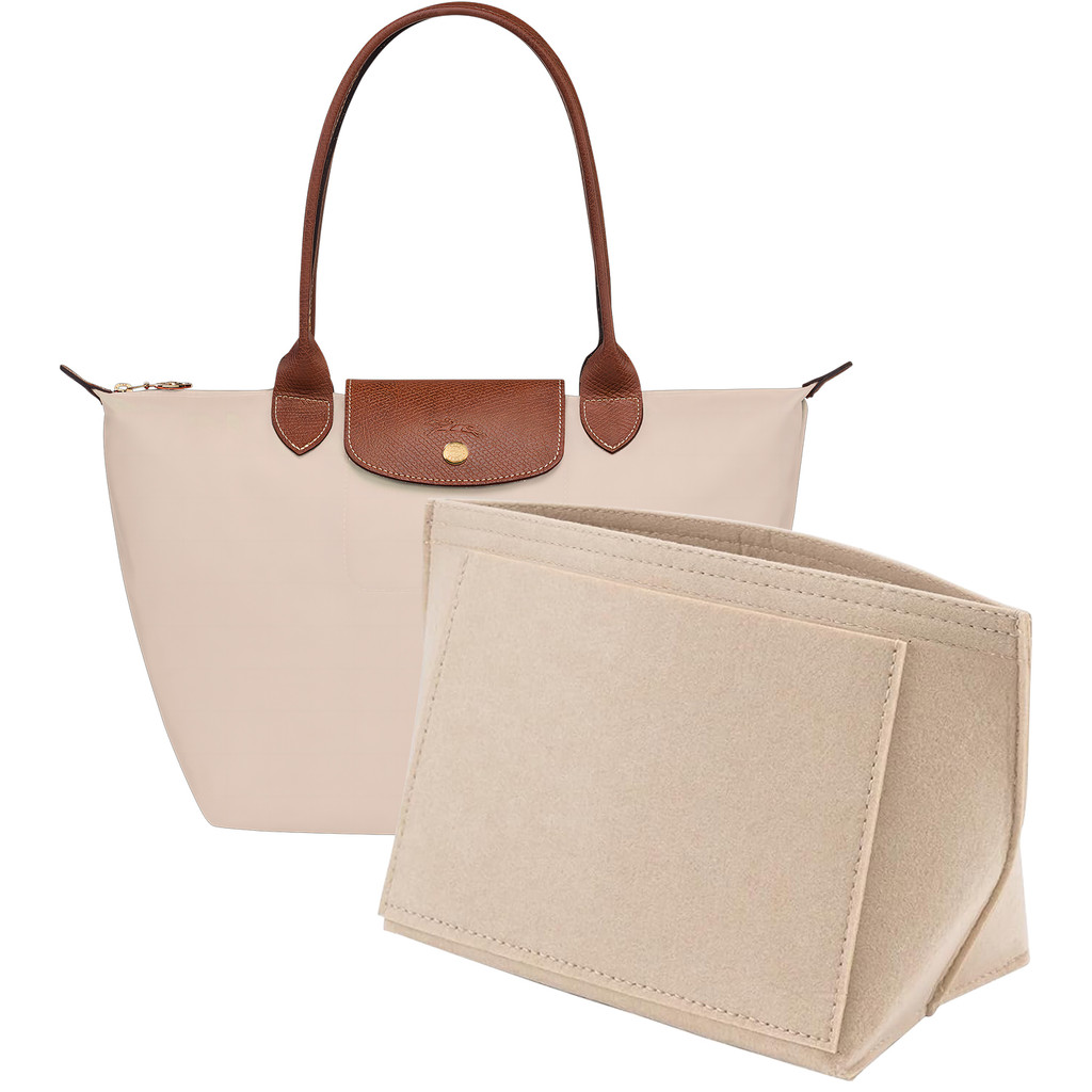 Felt Insert Bag Fits For Longchamp Handbag Liner Bag Felt Cloth Makeup Bag Support Travel Portable