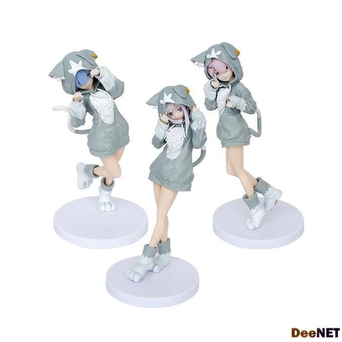 Rem Ram Emilia Parker Outfit 20Cm Action Figure Pvc