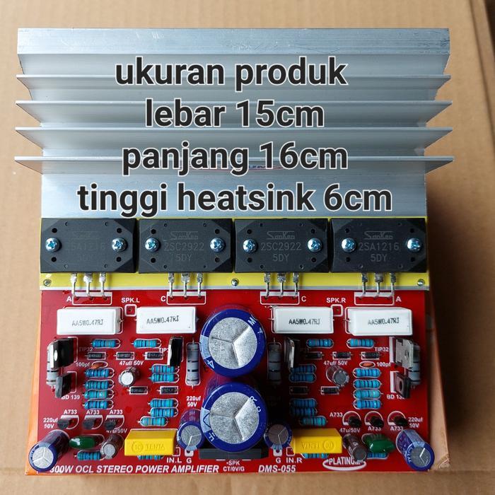 Ocl Stereo 300W Jengkol Amplifier Dms 055 Dms055