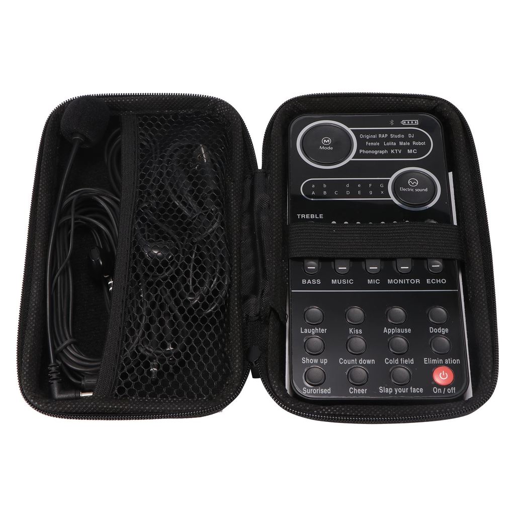 Universal Voice Changer Mini Sound Card Multiple Sound Effects Portable Live Broadcast Voice