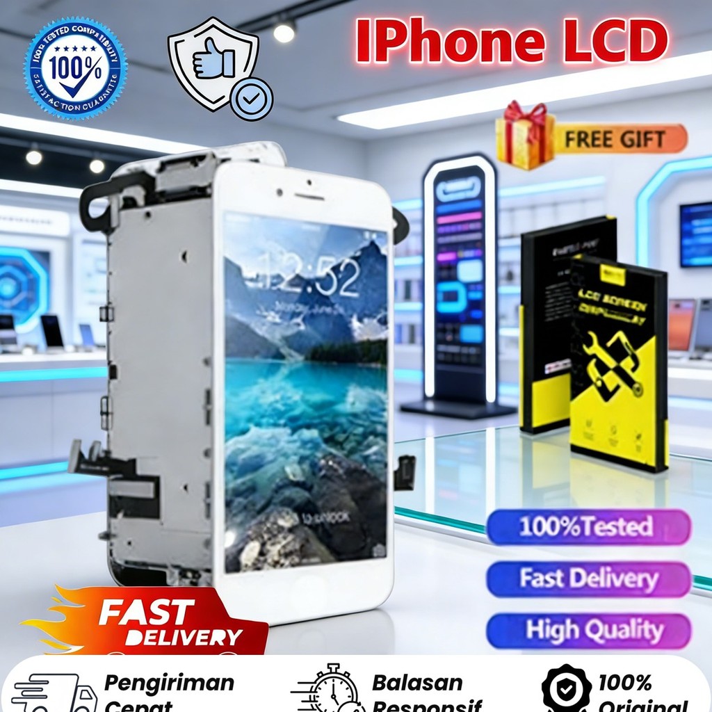 Part LCD iPhone 6 6s 7 8 Plus Original Look - 100% ORIGINAL