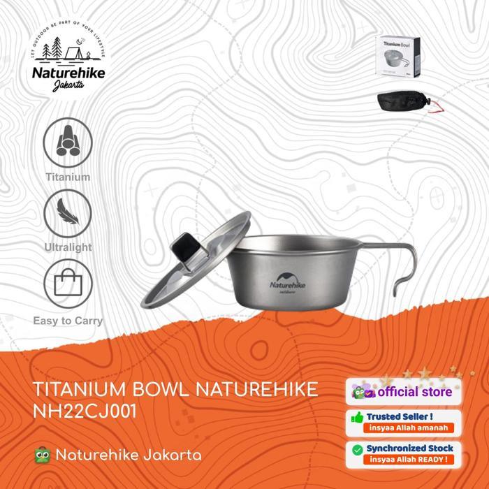 TITANIUM BOWL PANCI / MANGKUK CAMPING ULTRALIGHT NATUREHIKE NH22CJ001