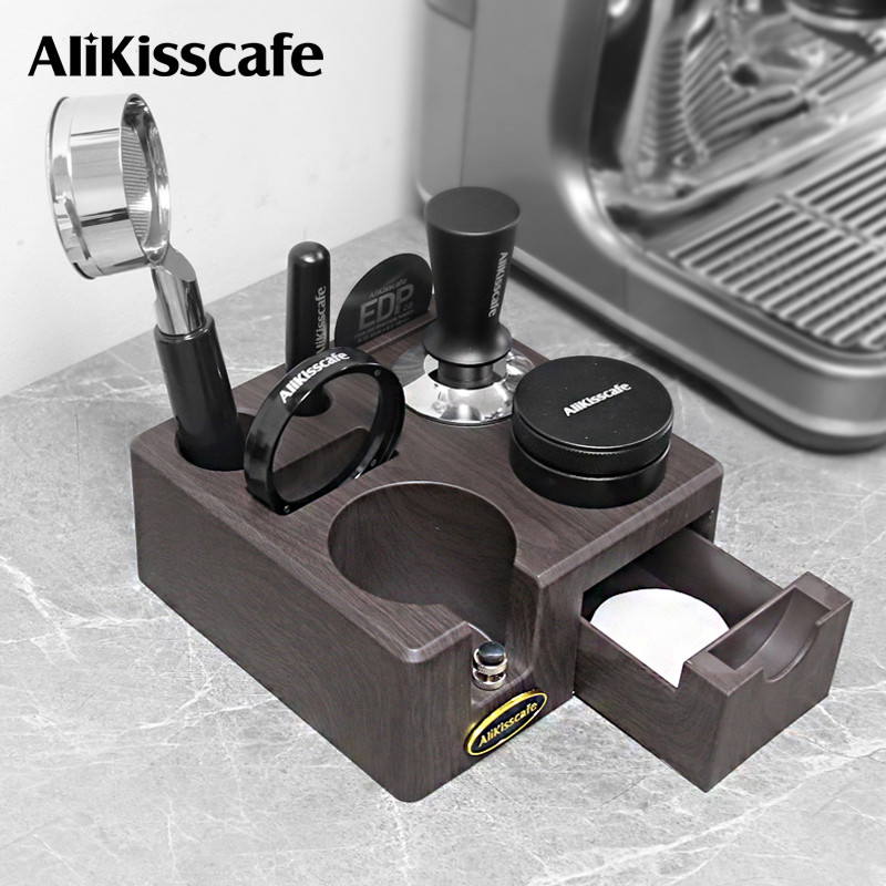 AliKisscafe Coffee Tamper Station Portafilter Holder 51mm 54mm 57mm 58mm For Delonghi Breville