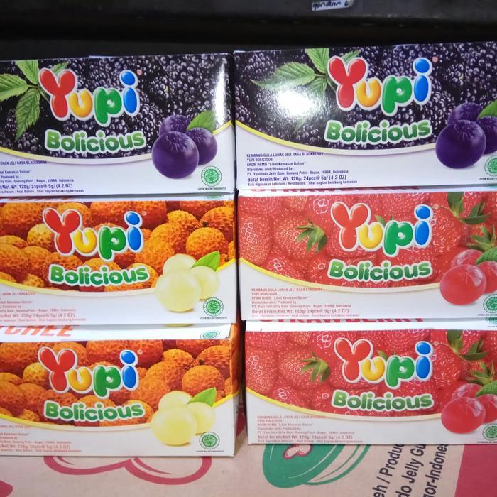 "New" yupi bolicious lychee & blackberry 1box