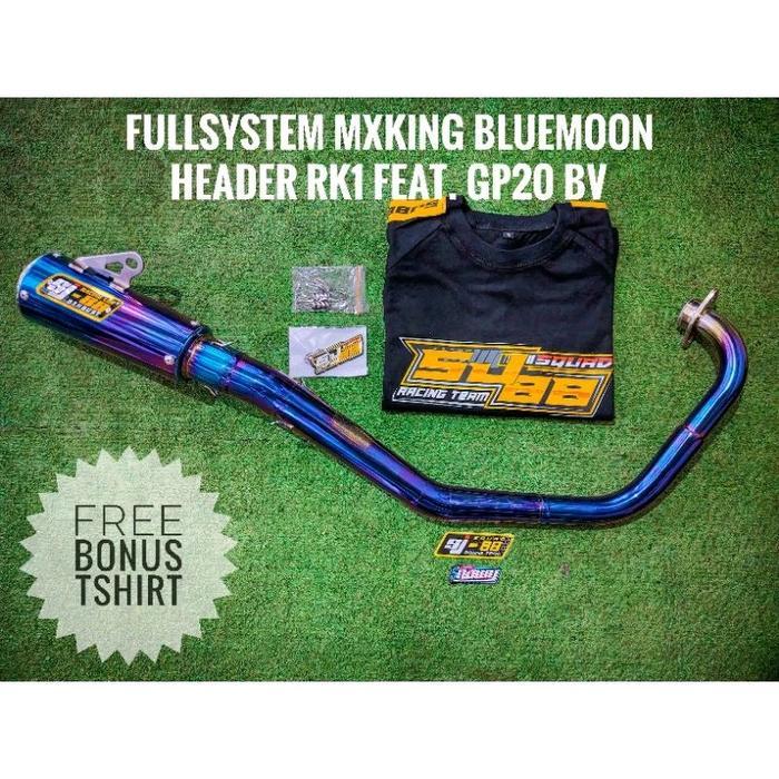 Knalpot Sj88 Motor Mesin Mx King Header Rk S1 Bluemoon Motorcycle Underbone