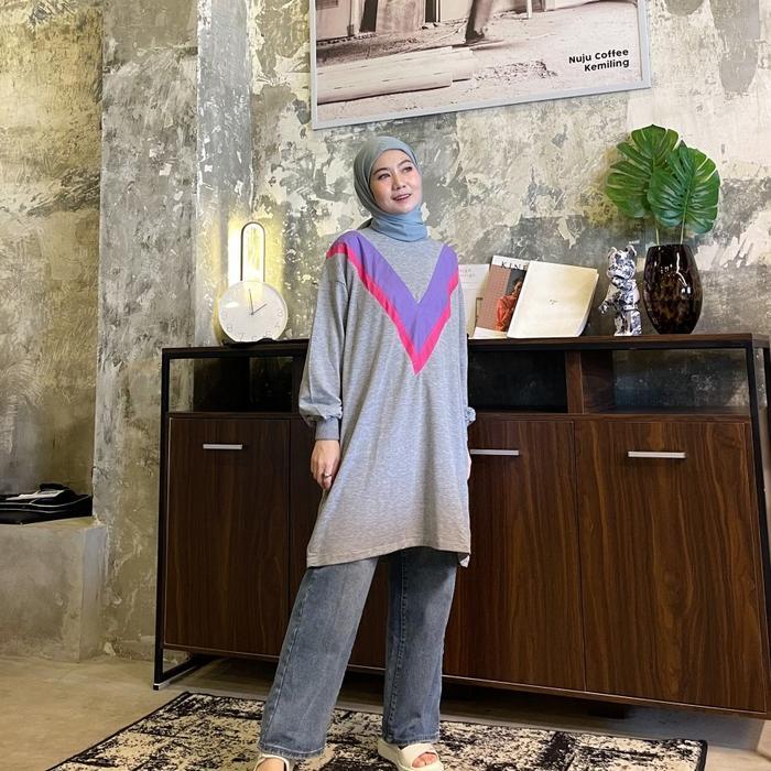 Ini Murah Fash - 1137 Tunik Kaos Modis Wanita