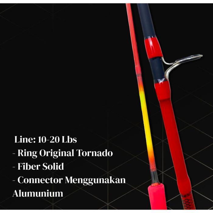 1 Set Alat Joran Pancing Laut Ma One Eva Power Solid Fishing Reel Pancing Spinning Rod Action Medium