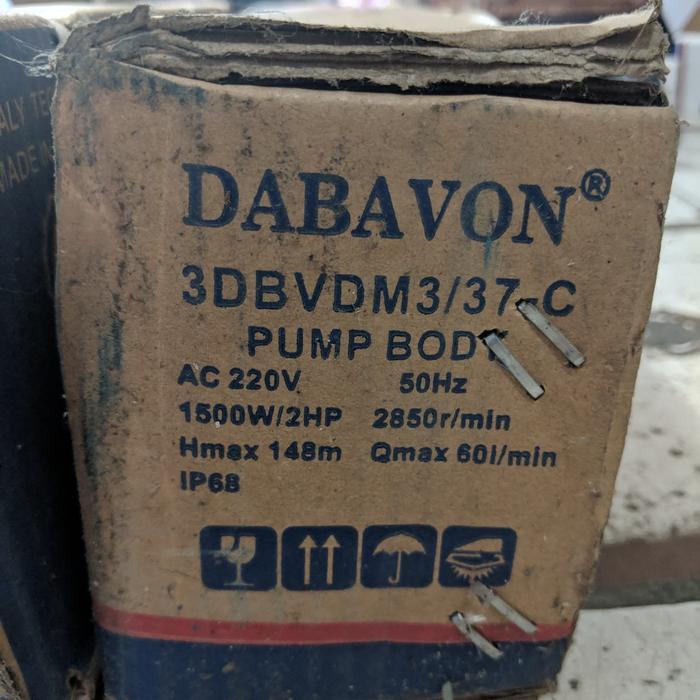 Pompa Submersible / Satelit Dabavon 2 Hp Pralon 3 Inch