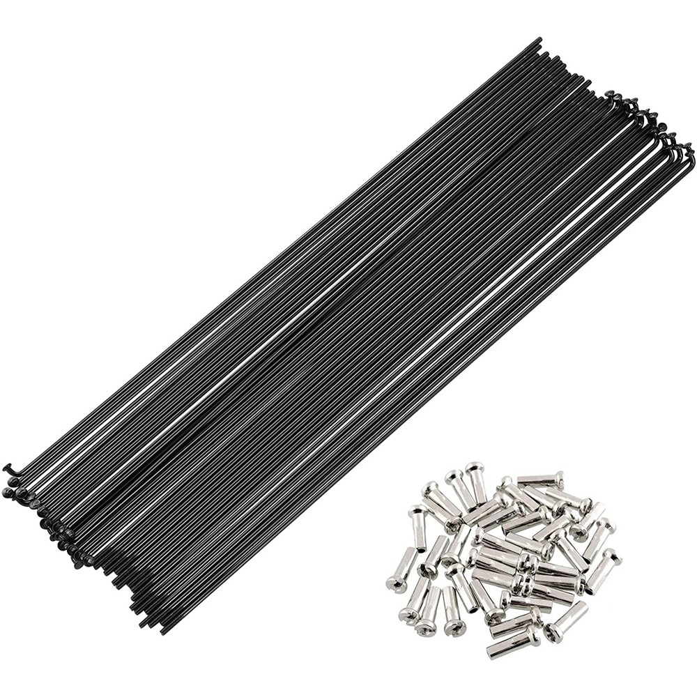 Bike Accessories Black Mountain Bike 26inch 170mm-290mm 700C Wheels Bicycle Spokes Spokes Nipples