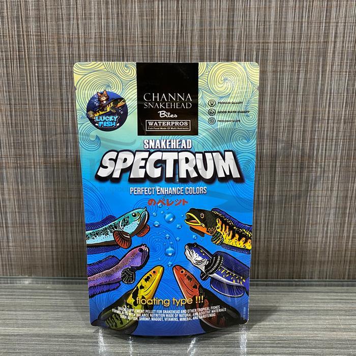 SNAKEHEAD SPECTRUM 50GR PELET CHANNA PELLET IKAN CHANA MAKANAN PAKAN