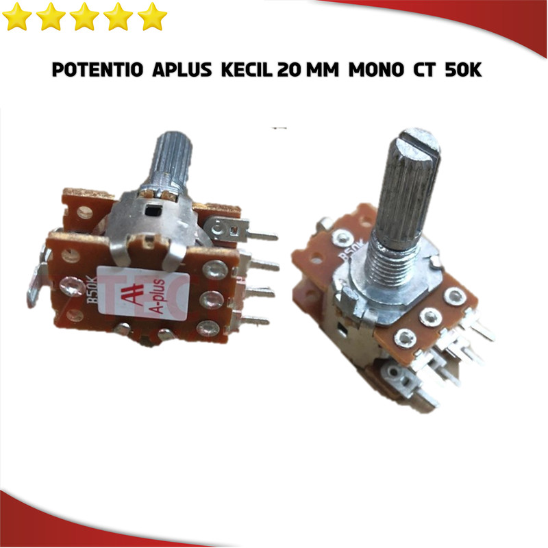 Potensio Potensiometer POTENTIO APLUS KECIL 20 mm MONO CT 50K