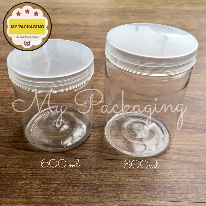 Toples Tabung Silinder 400Ml Jar Plastik 400 Ml