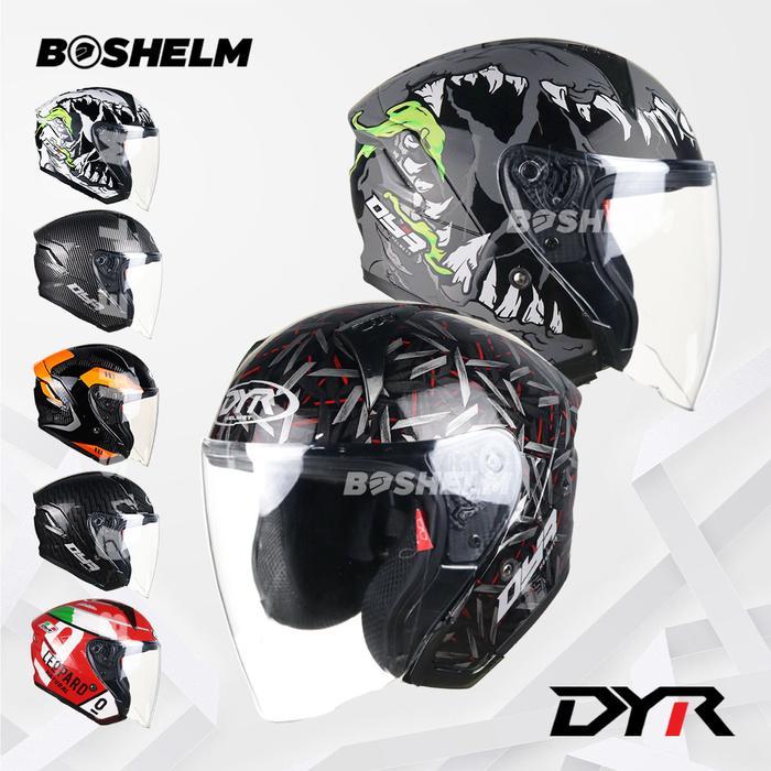 Helm DYR Subaru MOTIF Helm Half Face SNI