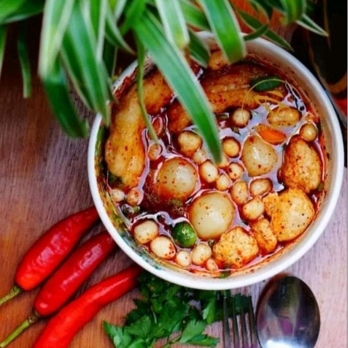 Paketan 12 Pack Baso Aci Instan Bakso Aci Khas Garut/Boci Super Hemat Isi 6 Pentol Cuangki Pedas