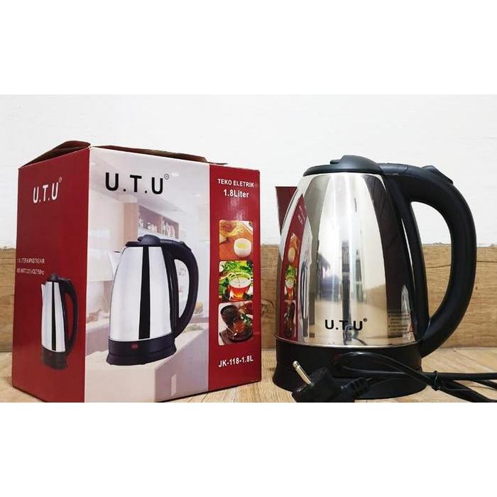 TEKO LISTRIK CERET PEMANAS AIR / KETTLE LISTRIK UTU [ 1,8 LITER ]