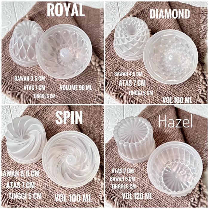 Cetakan Puding Mini Series / Cetakan Puding Kecil / Loyang Puding